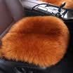 Antarctic nanjiren wool cushion in the long hair cushion winter car seat car home dual-use small square pad 45 × 45cm brown red