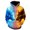 Fashion mens clothing 3D printing ice&fire Hoodie autumn&winter Men Sweater Cotton Size S-6XL