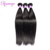 8A Malaysian Human Hair 3 Bundles Straight Remy Hair Extensions Human Hair Black Double weft