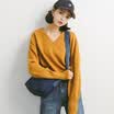 City plus CITYPLUS 2017 autumn&winter new women&39s art V-neck long sleeve loose casual wild sweater sweater sweater CWYC179361 fog blue uniform