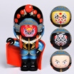 Weilong creative birthday gift to send girls Sichuan opera face change doll toy ornaments Chinese characteristics abroad small gifts to send foreigners to friends blue