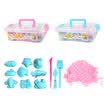 Chi high toy sand color sand Mars power sand DIY toys handmade slippery sand storage box KK-9110 blue 1 kg