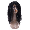 Half Lace Kinky Curly Hair Wigs Brazilian Kinky Curly Hair 100 Unprocessed Human Hair Lace Wig Grade 7A