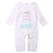 I love Mum Dad Baby Infant Boy Girl Bodysuit Cotton One-pieces Rompers 024M