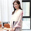 STORY Of SHANGHAI Ladies Woolen Scarf Warm & Warm Scarf Shawl Elegant Striped Pink