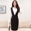 A morning 2017 fall professional dress long-sleeved long temperament Slim high waist skirt female S71R0314A10XL black XL