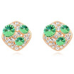 Austrian Crystal Round Geometric Stud Earrings Fashion Jewelry Womens Accessories Anniversary Gift 16694