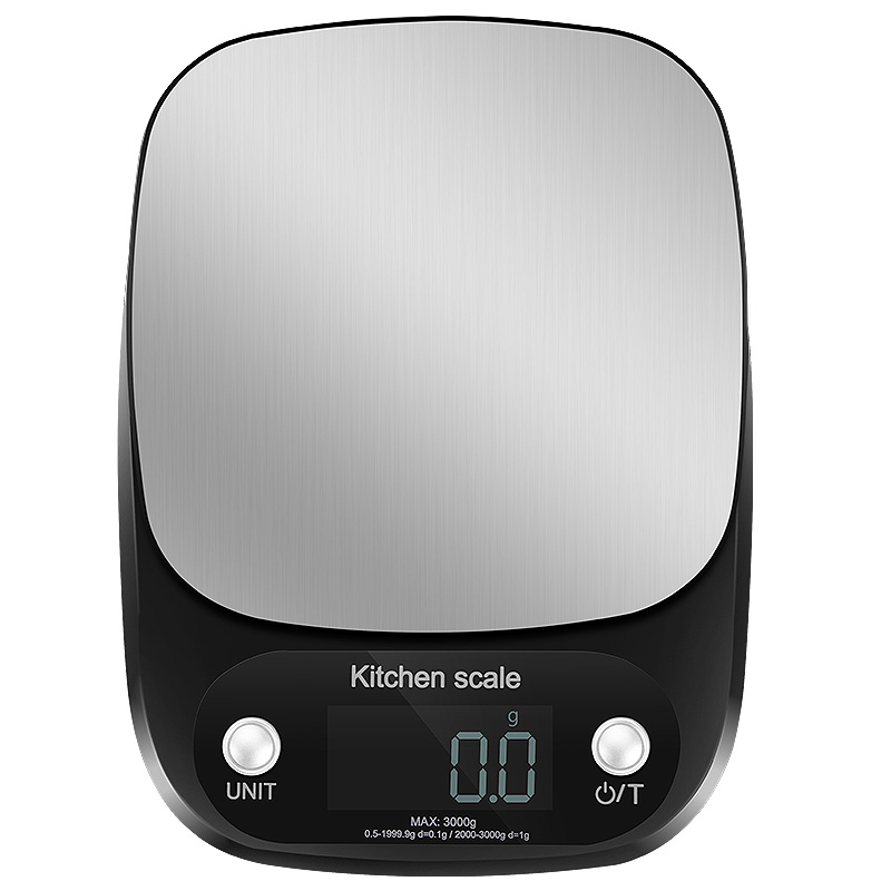 Baijie baking scale kitchen scale electronic scale precision home mini scale 3kg C305-3KG black
