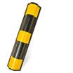 Tang Chi CT reflective wall corner long rubber plastic corner guard bumper parking lot underground garage corner line corner protector traffic facilities right angle length 80cm thick 6mm