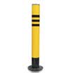 Tengchi CT reflective warning column red&white road column steel pipe warning column isolation pile road pile iron column anti-collision column 50cm thick yellow black warning column
