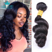 8A Unprocessed Brazilian Virgin Hair Loose Wave 1 Bundles Cheap Human Hair Weft Human Hair Extensions