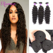 Brazilian virgin hair deep wave 3bundles 100 human hair extension brazilian deep wave hair free shipping