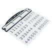 enjoy free TCP02 brushed temporary stop sign car notice phone number card replaceable phone number ice sea blue