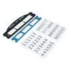 enjoy free TCP02 brushed temporary stop sign car notice phone number card replaceable phone number ice sea blue