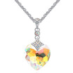 Fashion High Quality Austrian Crystal Heart Pendant Necklace For Women Gift Bride Wedding Jewelry 25228