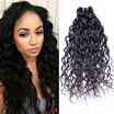 Peruvian Natural Wave Hair 3 Bundles lot Wet&Wavy Unprocessed Human Hair Extensions Peruvian Hair Bundles 1B