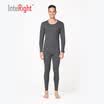 Men &39s cotton round neck underwear deep linen gray