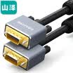 Shanze SAMZHE VGA line 3 9 wire core industrial fever grade high-definition video cable 15 meters computer TV monitor cable projectors video data signal line S9015