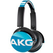 Love technology AKG Y50 portable headset bass insider wire control stereo phone headset HIFI music headset general girl blue