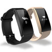 Gangsen GASON smart bracelet heart rate blood pressure health monitoring sports bracelet men&women step waterproof 50 m calls micro-channel message vibration reminder cool black