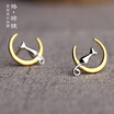 Luo Linglong s925 sterling silver earring women fashion earring jewelry