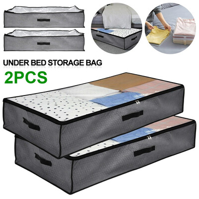 2PCS Portable Cloths Quilt Organizer Pouch Holder Blanket Pillow Under Bed Storage Bag Box
2PCS Portable Cloths Quilt Organizer Pouch Holder Blanket Pillow Under Bed Storage Bag Box
