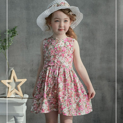 Cute Children Summer Girls Round Collar Cute Cartoon Floral Print Sleeveless Sweet Princess DressHat 1-7Y Toddler Girl Clothes
Cute Children Summer Girls Round Collar Cute Cartoon Floral Print Sleeveless Sweet Princess DressHat 1-7Y Toddler Girl Clothes