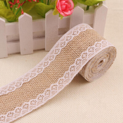 Roll Ribbon for Wedding Party Decoration Jute Hessian Burlap Ribbon with Lace Wedding Party Decor
Roll Ribbon for Wedding Party Decoration Jute Hessian Burlap Ribbon with Lace Wedding Party Decor