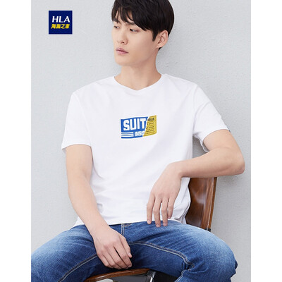 HLA Haishu House Short Sleeve T-Shirt Male 2019 Summer New Product Fun Pattern Round Neck Comfort Short T Mens HNTBJ2R021A Beige Pattern 21190104A56
HLA Haishu House Short Sleeve T-Shirt Male 2019 Summer New Product Fun Pattern Round Neck Comfort Short T Mens HNTBJ2R021A Beige Pattern 21190104A56