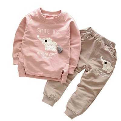 Autumn Baby Outfit Children Boys Girls Cartoon Elephant Cotton Clothing Sets T-ShirtPants Sets Suit
Autumn Baby Outfit Children Boys Girls Cartoon Elephant Cotton Clothing Sets T-ShirtPants Sets Suit
