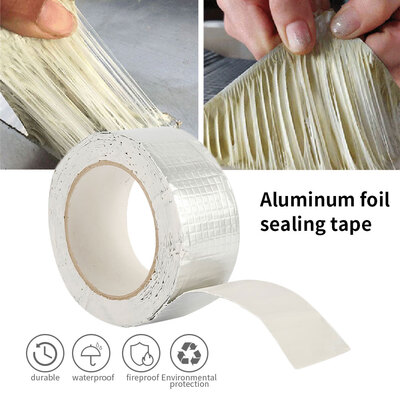 5M Super Strong Waterproof Tape Seal Rubber Aluminum Foil Tape Waterproof Sealing Leak Patching Plugging Tape
5M Super Strong Waterproof Tape Seal Rubber Aluminum Foil Tape Waterproof Sealing Leak Patching Plugging Tape