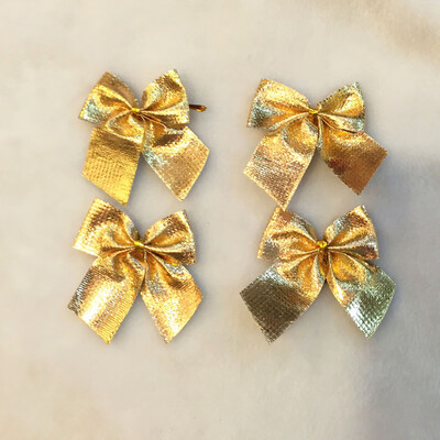 Tailored Wholesale12pcspack Gold Bows For Festival Decoration Christmas Tree Ornament
Tailored Wholesale12pcspack Gold Bows For Festival Decoration Christmas Tree Ornament