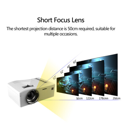 UC18 Mini Portable LCD Projector 400 Lumens 1080P 60" LED Video Projection Machine for Family Education School Business Use Home T
UC18 Mini Portable LCD Projector 400 Lumens 1080P 60" LED Video Projection Machine for Family Education School Business Use Home T