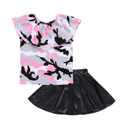 Baby Girl Clothes Set Camouflage T-shirt Blouse PU Skirt Fashion Baby Clothes Collar Baby Girl Clothes Set
Baby Girl Clothes Set Camouflage T-shirt Blouse PU Skirt Fashion Baby Clothes Collar Baby Girl Clothes Set