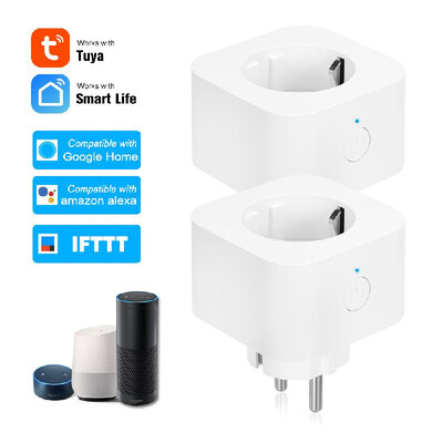 2PCS Mini Smart WiFi Socket EU Type F Remote Control by Smart Phone from Anywhere Timing Function Voice Control Compatible with A
2PCS Mini Smart WiFi Socket EU Type F Remote Control by Smart Phone from Anywhere Timing Function Voice Control Compatible with A