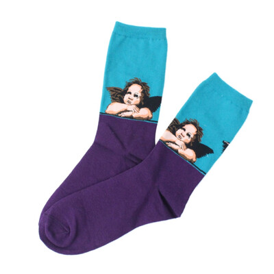 Spring Retro Women Masterpiece Socks Ukiyoe Art Mona Lisa Van Gogh Mural World Autumn Famous Oil Painting Men Couple Funny Socks
Spring Retro Women Masterpiece Socks Ukiyoe Art Mona Lisa Van Gogh Mural World Autumn Famous Oil Painting Men Couple Funny Socks