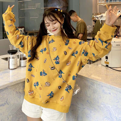 2019 Kawaii Women Hoodie Dinosaur Printing Cute Cartoon Sweatshirts Female Thin Autumn Winter Clothes Korean Style Sweatshirt
2019 Kawaii Women Hoodie Dinosaur Printing Cute Cartoon Sweatshirts Female Thin Autumn Winter Clothes Korean Style Sweatshirt