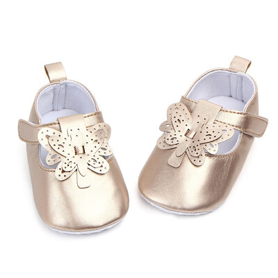 Newborn Baby Girls Shoes Toddler Infant First Walkers Autumn Soft Sole Non-Slip PU Shoes