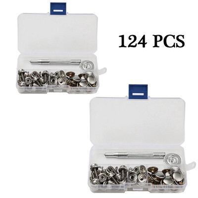 62124PCS Fastener Buttons Studs Stainless Steel Snap Marine Canvas Fabric Socket & Screw Kit Tools
62124PCS Fastener Buttons Studs Stainless Steel Snap Marine Canvas Fabric Socket & Screw Kit Tools