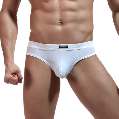 Tailored Mens Sexy Underpants Pure Color Breathable Patchwork Ice-silk Underwear 
Tailored Mens Sexy Underpants Pure Color Breathable Patchwork Ice-silk Underwear