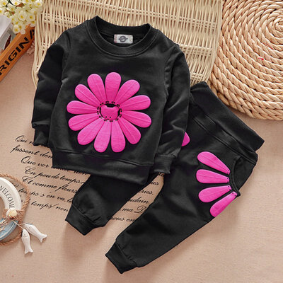 2pcs spring autumn children clothing set baby girls sports suit sunflower casual costume hoodies
2pcs spring autumn children clothing set baby girls sports suit sunflower casual costume hoodies