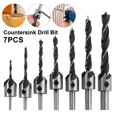 Willstar 7Pcsset 3-10mm HSS Countersink Drills Bit Reamer Set Woodworking Chamfer Drill Bill Set
Willstar 7Pcsset 3-10mm HSS Countersink Drills Bit Reamer Set Woodworking Chamfer Drill Bill Set