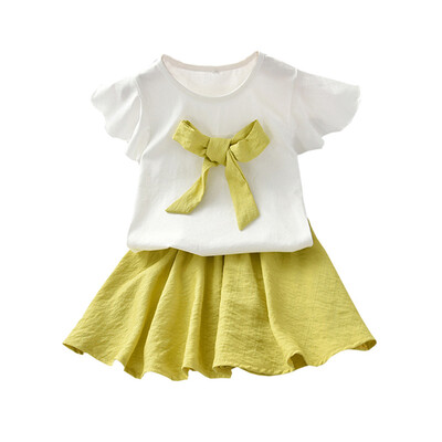 Summer Baby Girl Clothes Short Sleeve Cotton Bowknot Design T-shirt BlouseSkirts Fashion Kids Clothing Set
Summer Baby Girl Clothes Short Sleeve Cotton Bowknot Design T-shirt BlouseSkirts Fashion Kids Clothing Set