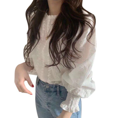 2019 New Sweet Women Chiffon Round Neck Summer Solid Color Lace Long-sleeved Puff Sleeve Lace Bottoming Blouse Casual Tops
2019 New Sweet Women Chiffon Round Neck Summer Solid Color Lace Long-sleeved Puff Sleeve Lace Bottoming Blouse Casual Tops