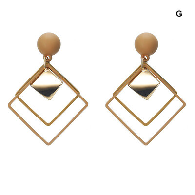 New Style Women Personality All-match Square Shape Casual Concise Exquisite Dangle Earrings
New Style Women Personality All-match Square Shape Casual Concise Exquisite Dangle Earrings