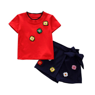 Summer Kids Girls Casual Cute Short Sleeve T-shirt Tops Skirts Summer Children Clothes 2 Pcs Sets
Summer Kids Girls Casual Cute Short Sleeve T-shirt Tops Skirts Summer Children Clothes 2 Pcs Sets