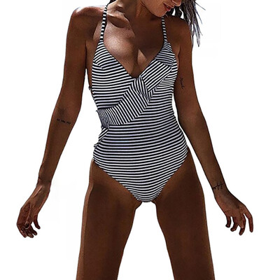 Womens Sexy Ruched Stripe One Piece Swimsuit Slimming Bathing Suit Sexy Retro Swimwear Beach Holiday 2019
Womens Sexy Ruched Stripe One Piece Swimsuit Slimming Bathing Suit Sexy Retro Swimwear Beach Holiday 2019