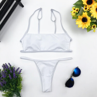bikini 2019 Womens Bikini bathing suit women Two Piece Vertical Striped Flat Top&Thong Solid Color
bikini 2019 Womens Bikini bathing suit women Two Piece Vertical Striped Flat Top&Thong Solid Color