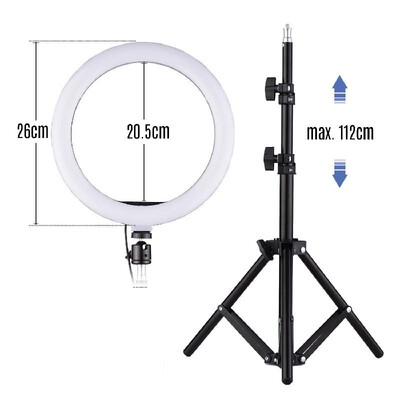 Andoer 10 Inch LED Video Ring Light Photography Lamp 3 Lighting Modes 3200-5600K Dimmable USB Powered with Phone Holder Ballhead A
Andoer 10 Inch LED Video Ring Light Photography Lamp 3 Lighting Modes 3200-5600K Dimmable USB Powered with Phone Holder Ballhead A
