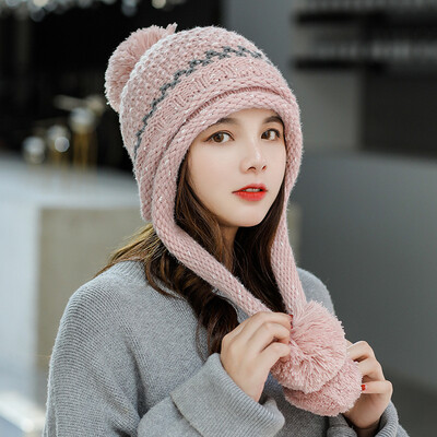 Hood Warm Woman Fleece Thickened Knitted Cap Neck Cap Autumn&Winter Wool Cap Tri-wool Ball Ear Protector Neck Cap
Hood Warm Woman Fleece Thickened Knitted Cap Neck Cap Autumn&Winter Wool Cap Tri-wool Ball Ear Protector Neck Cap